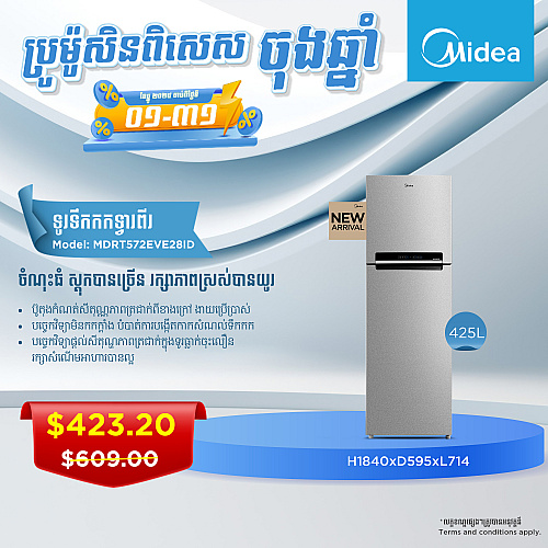 Midea Refrigerator MDRT572EVE28ID